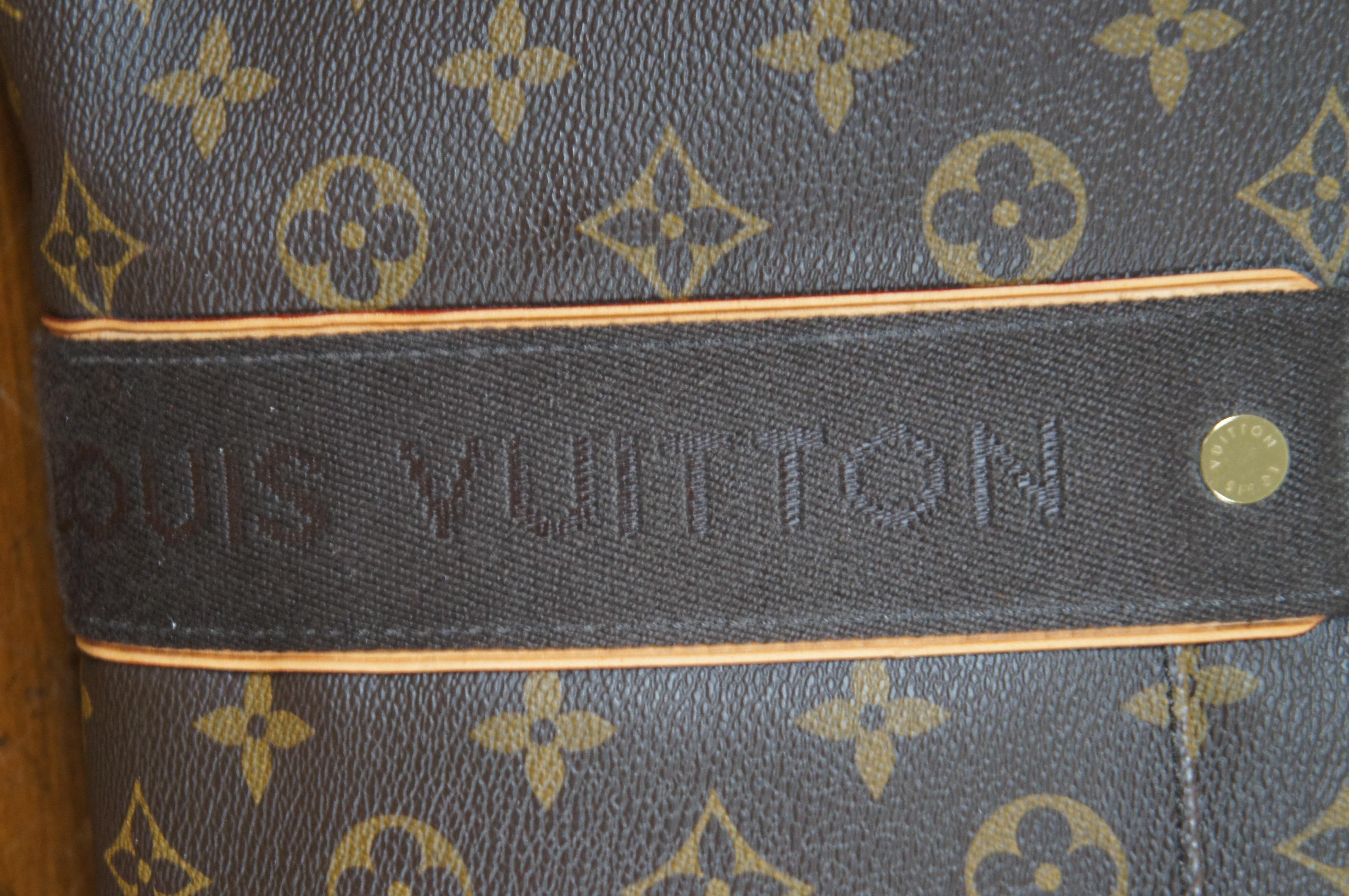 Brass Vintage Louis Vuitton Beaubourg Weekender LV Monogram Canvas Bag France DU2161 For Sale