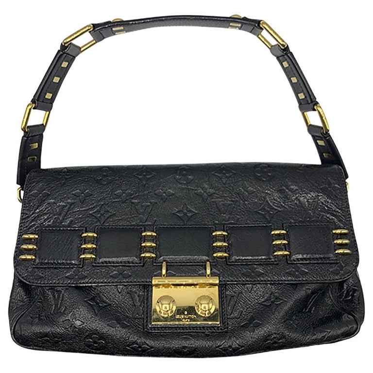 Vintage Louis Vuitton Black Empreinte Monogram Bag For Sale at 1stDibs