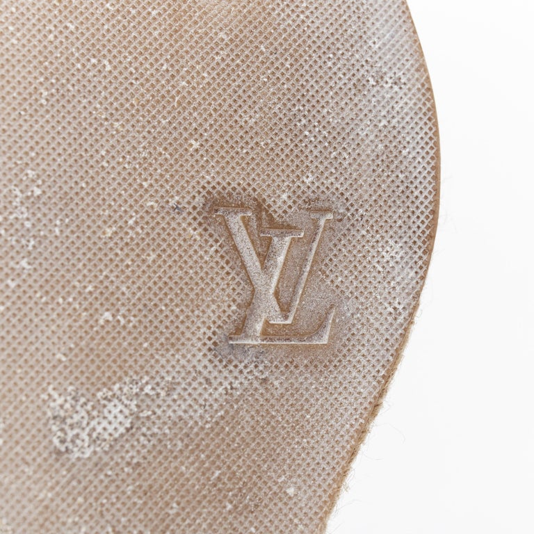 Louis Vuitton Women's Buckle Wedge Espadrilles Monogram Denim and Leather  Blue 2192732