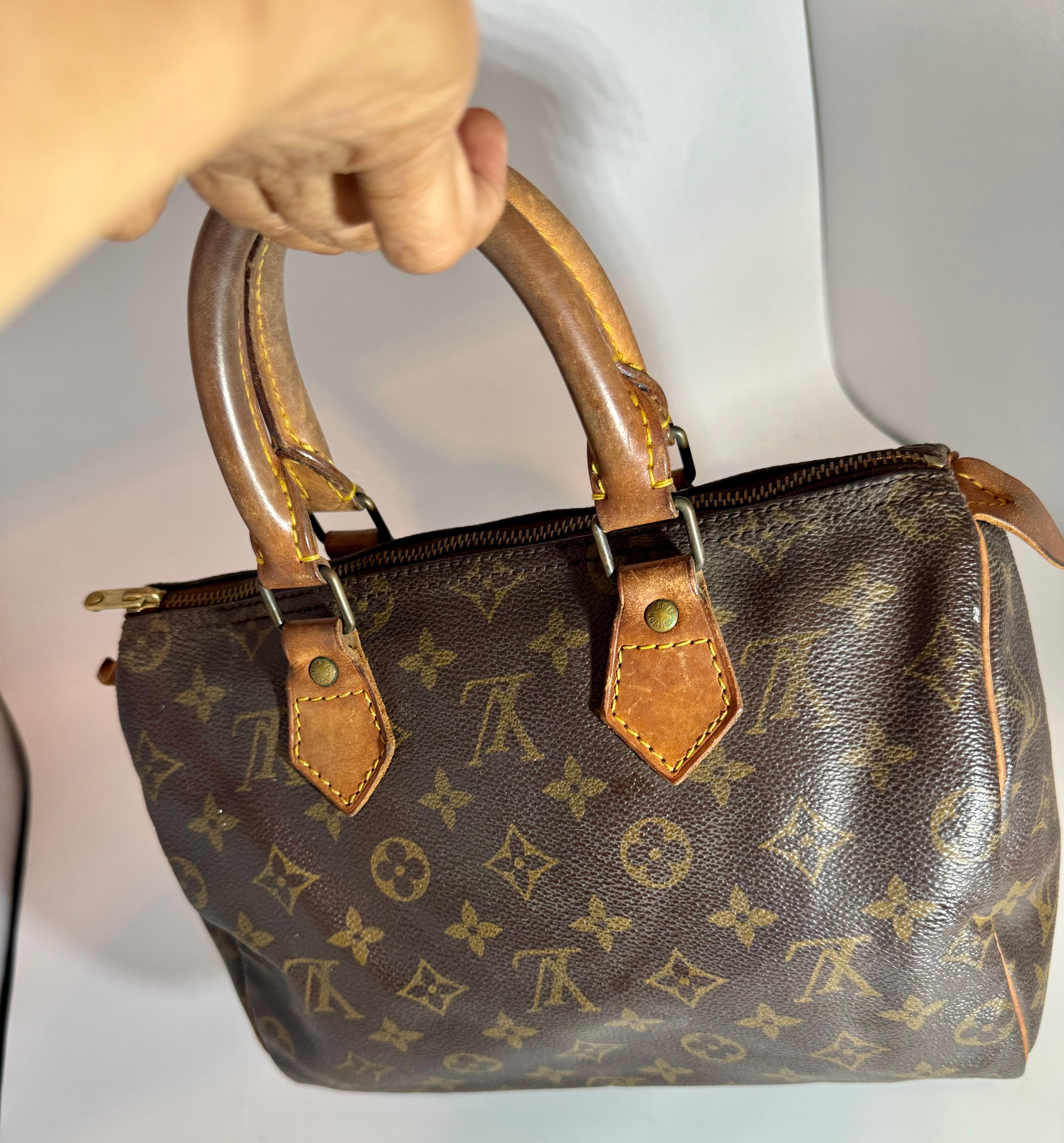 Women's Vintage LOUIS VUITTON Brown Monogram Canvas Speedy 30,  Most popular Mini Bag For Sale
