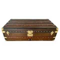 Vintage Louis Vuitton Cabin Steamer Trunk, Leather & Wood, France