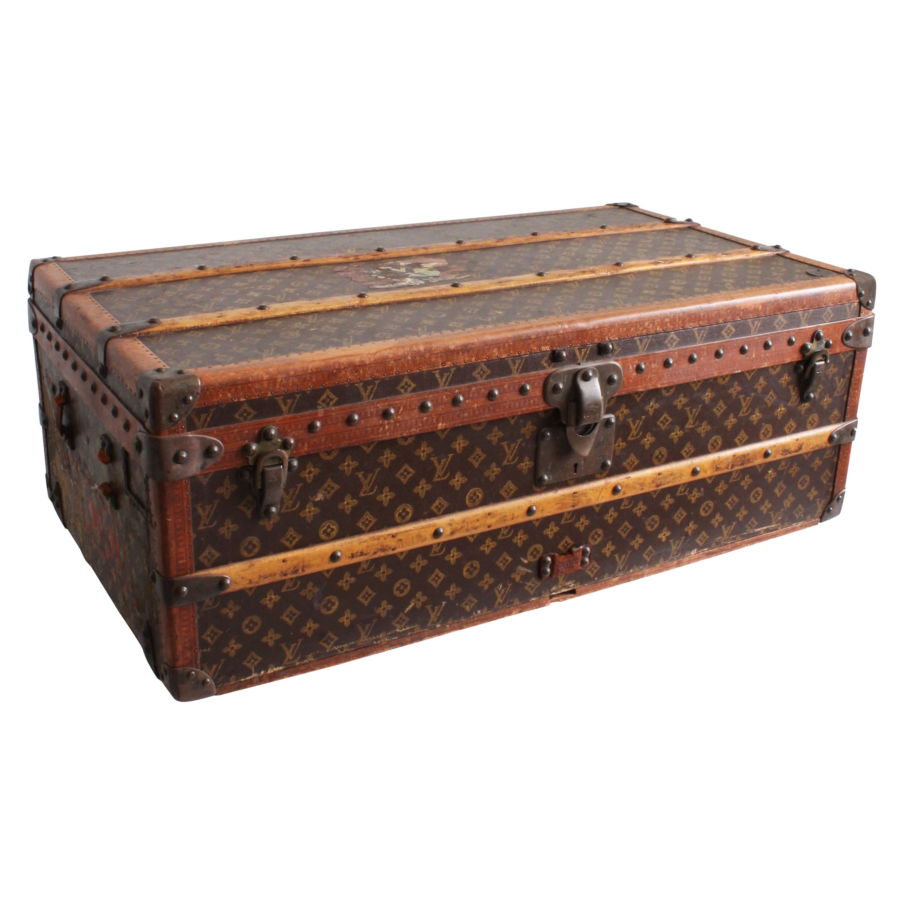 Vintage Louis Vuitton Cabin Trunk with Insert Monogram Canvas 1960s Saks  5th Ave
