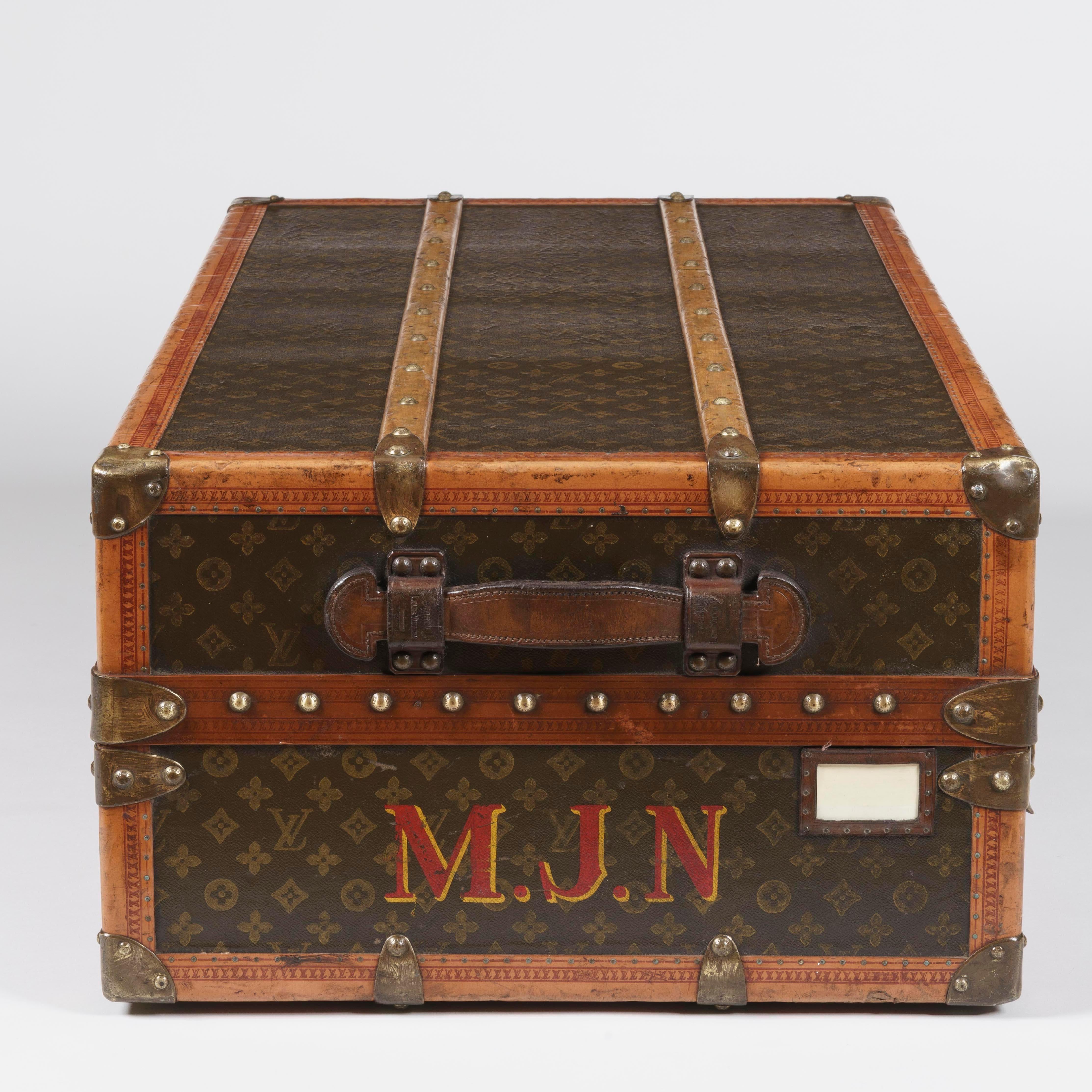 Vintage Louis Vuitton Cabin Trunk with Original Monogram For Sale at 1stDibs