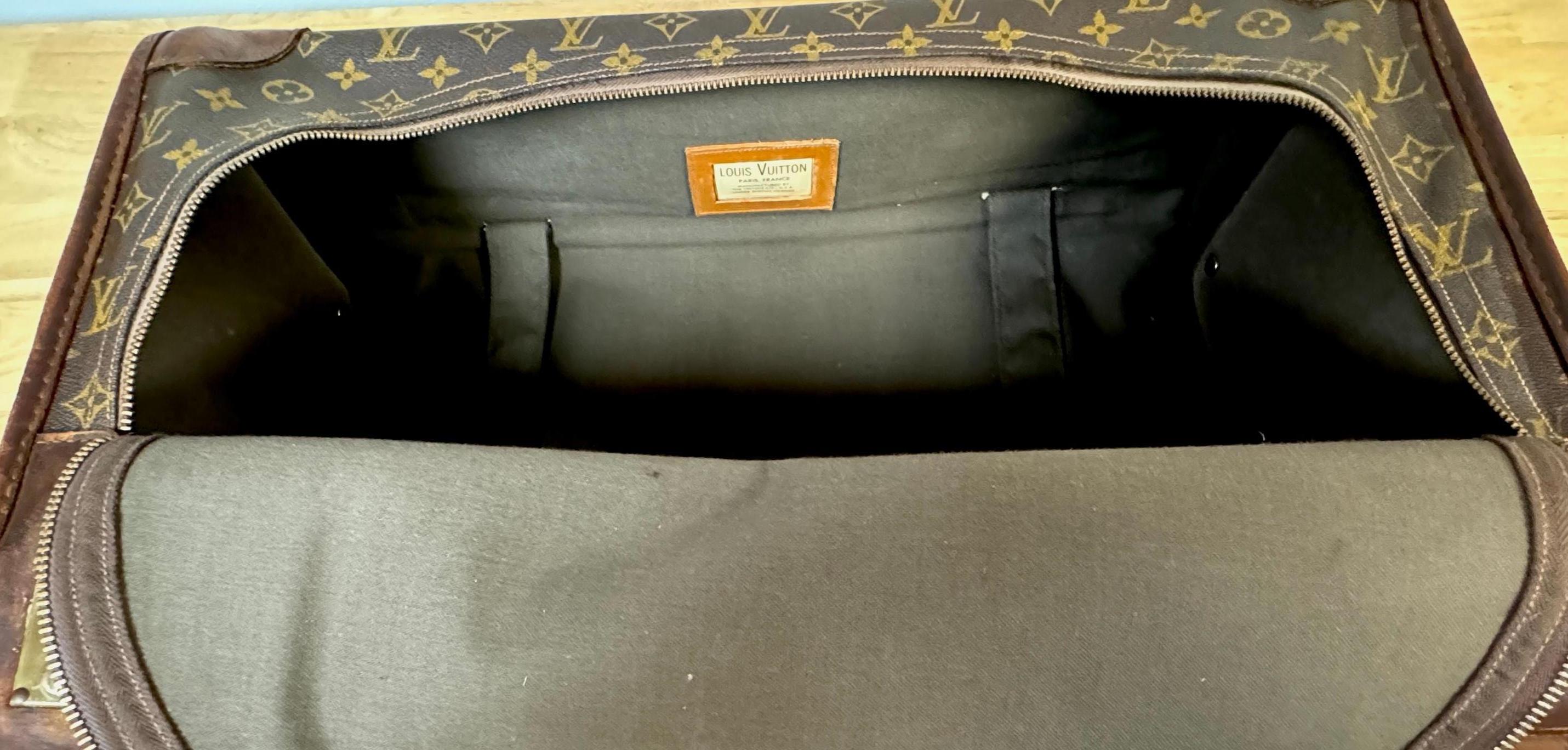 Vintage Louis Vuitton Canvas & Leather Monogram Diminutive Suitcase, Circa 1970s For Sale 5