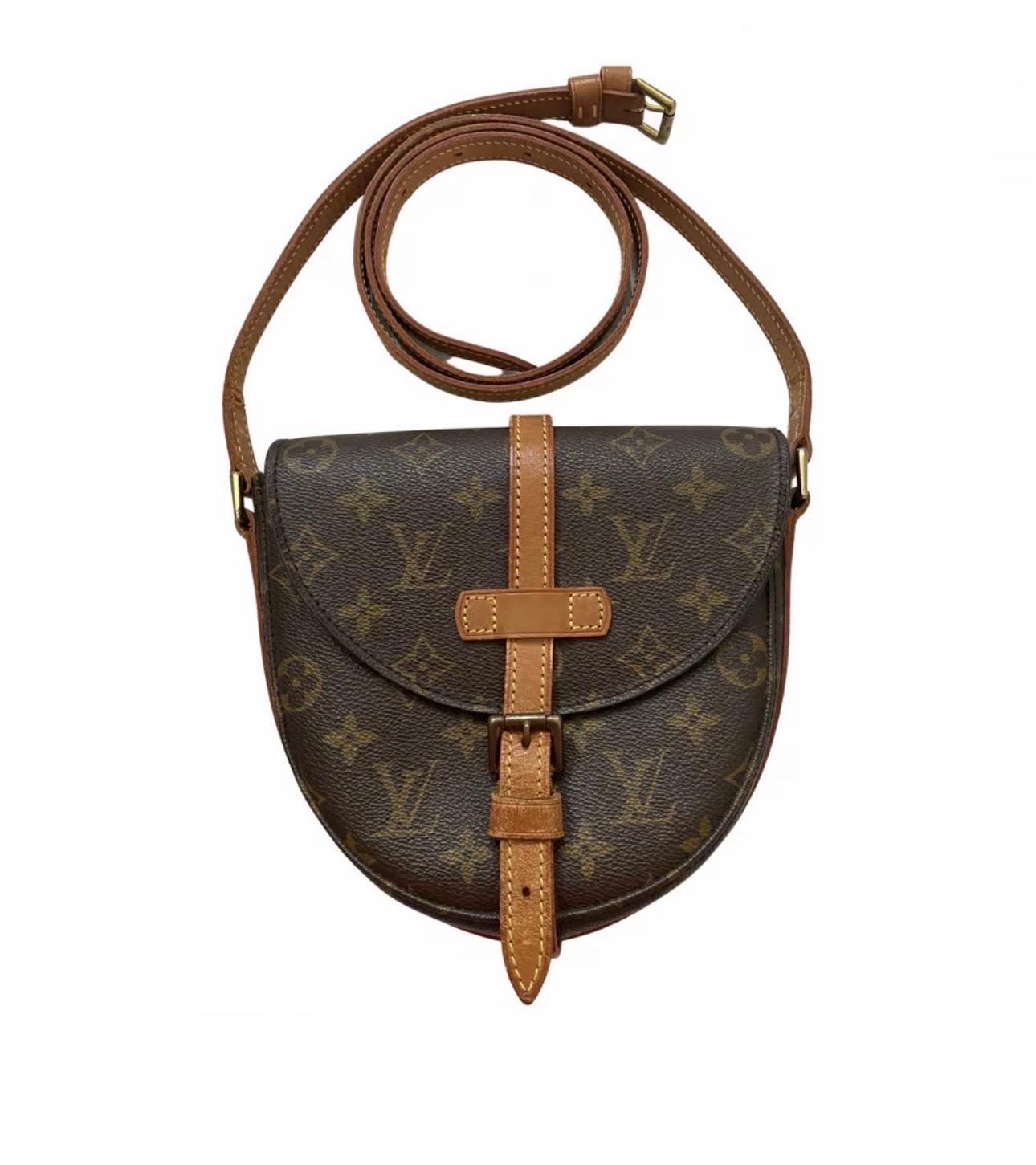 Women's Vintage Louis Vuitton Chantilly PM Monogram Leather Crossbody Bag