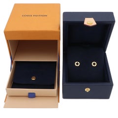 Vintage Louis Vuitton Empreinte Stud Earrings in Yellow Gold