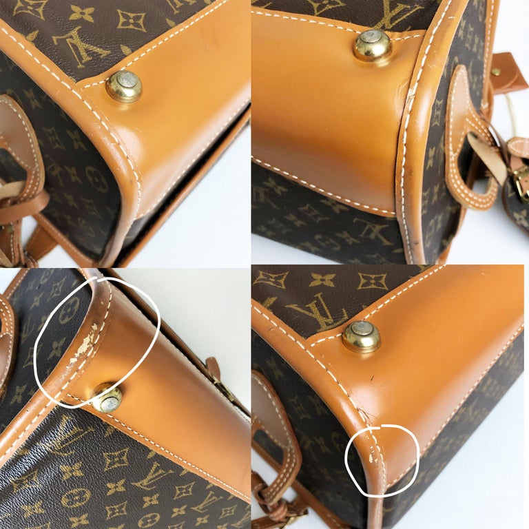 Vintage Louis Vuitton French Co Train Case Vanity Beauty Travel Bag at