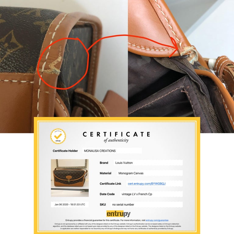 Vintage Louis Vuitton French Co Train Case Vanity Beauty Travel Bag at