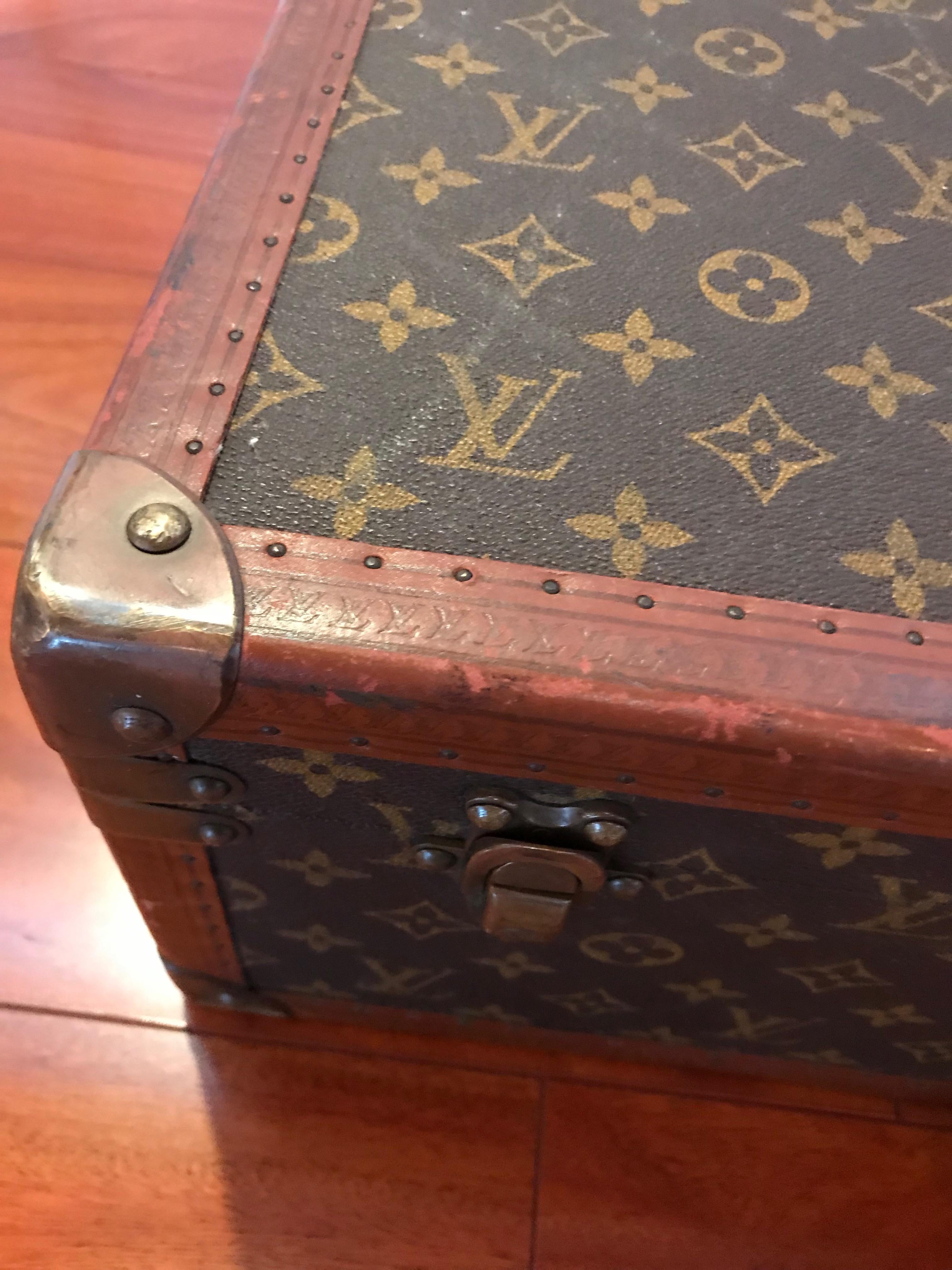 Vintage Louis Vuitton Hard Suitcase, 1920s 5