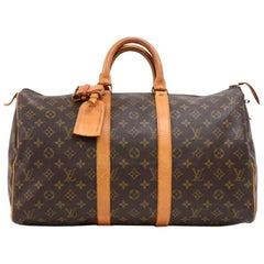 Vintage Louis Vuitton Keepall 45 Monogram Canvas Duffle Travel BagVintage Louis