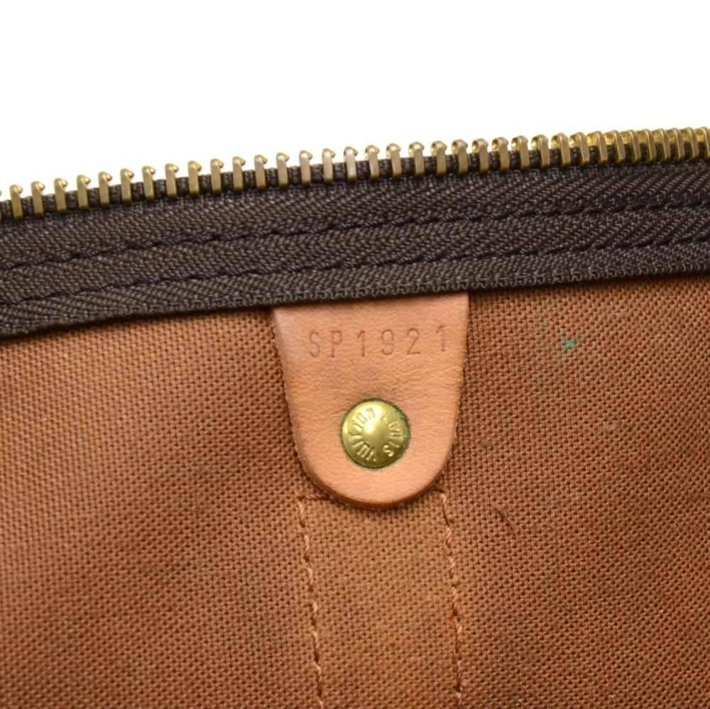 Vintage Louis Vuitton Keepall 55 Bandouliere Monogram Canvas Duffel Travel Bag  2