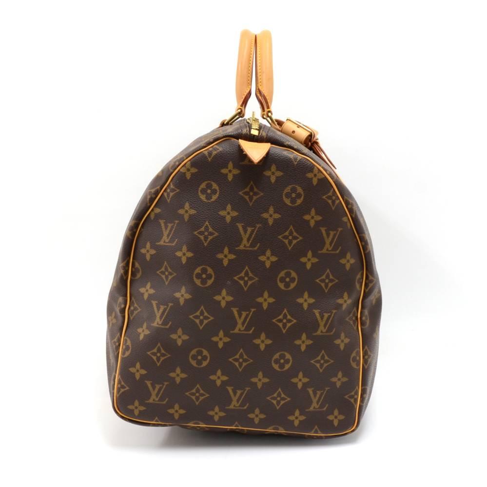 Louis Vuitton Vintage Keepall 55 Monogram Canvas Duffle Travel Bag  In Excellent Condition In Fukuoka, Kyushu