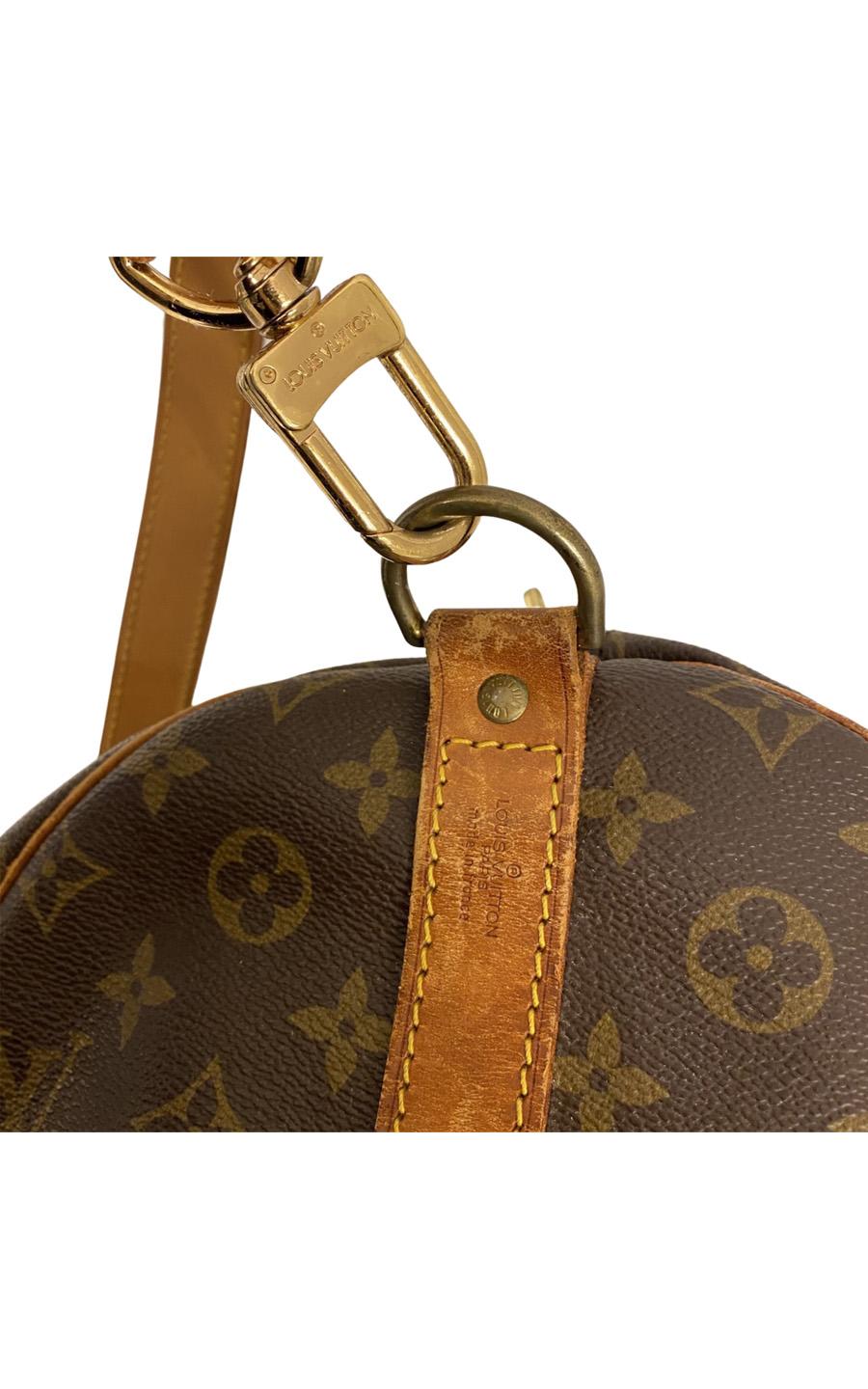 Women's or Men's Vintage Louis Vuitton Keepall 55 Monogram Canvas with Bandoulière shoulder strap For Sale