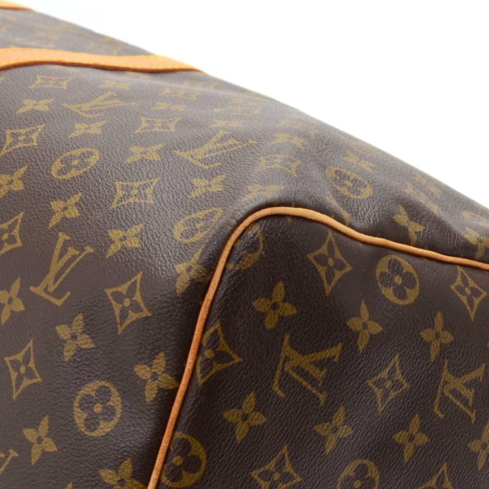 Louis Vuitton Vintage Keepall 60 Bandouliere Monogram Duffel Travel Bag + Strap 2