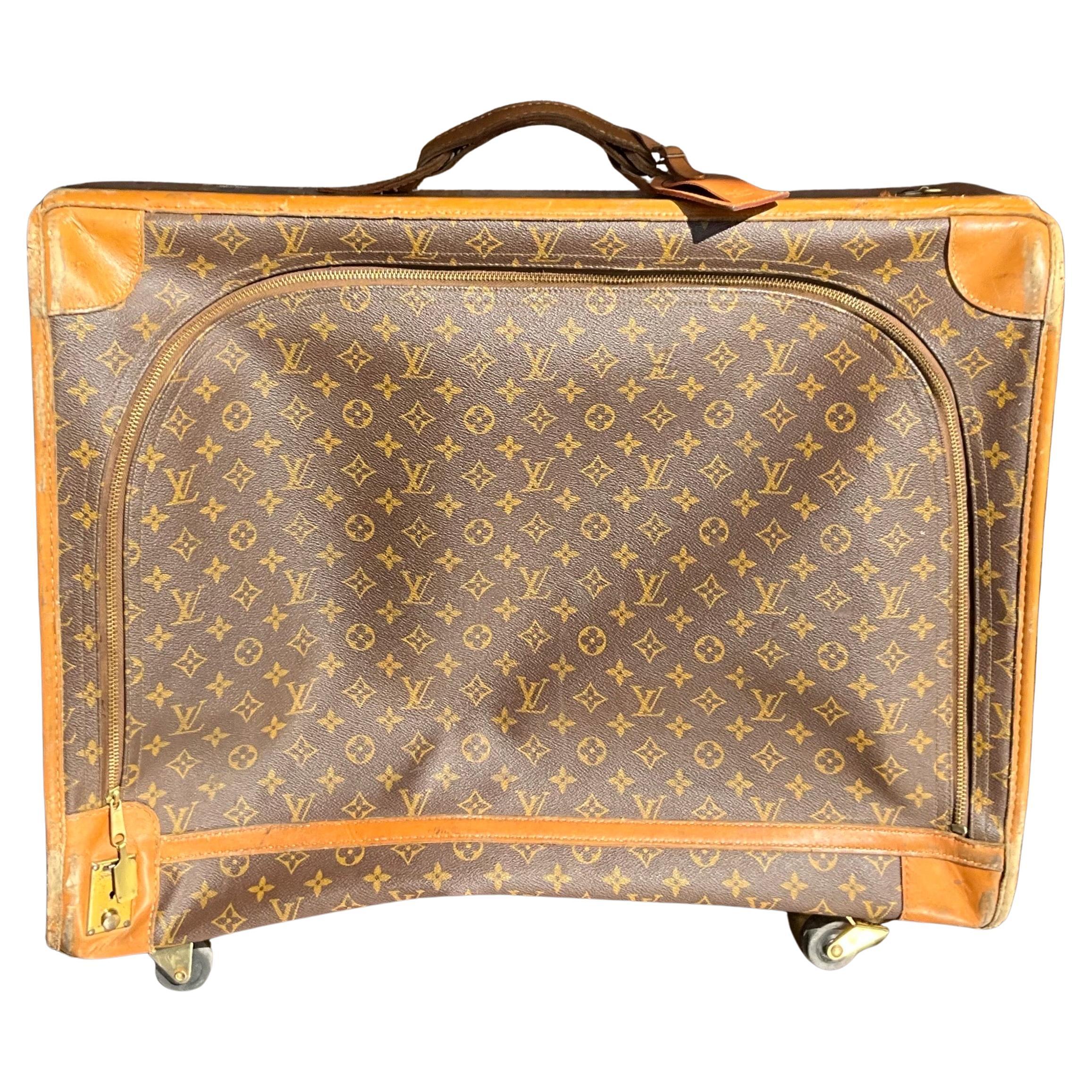 Vintage Louis Vuitton Large Trunk with Wheels For Sale