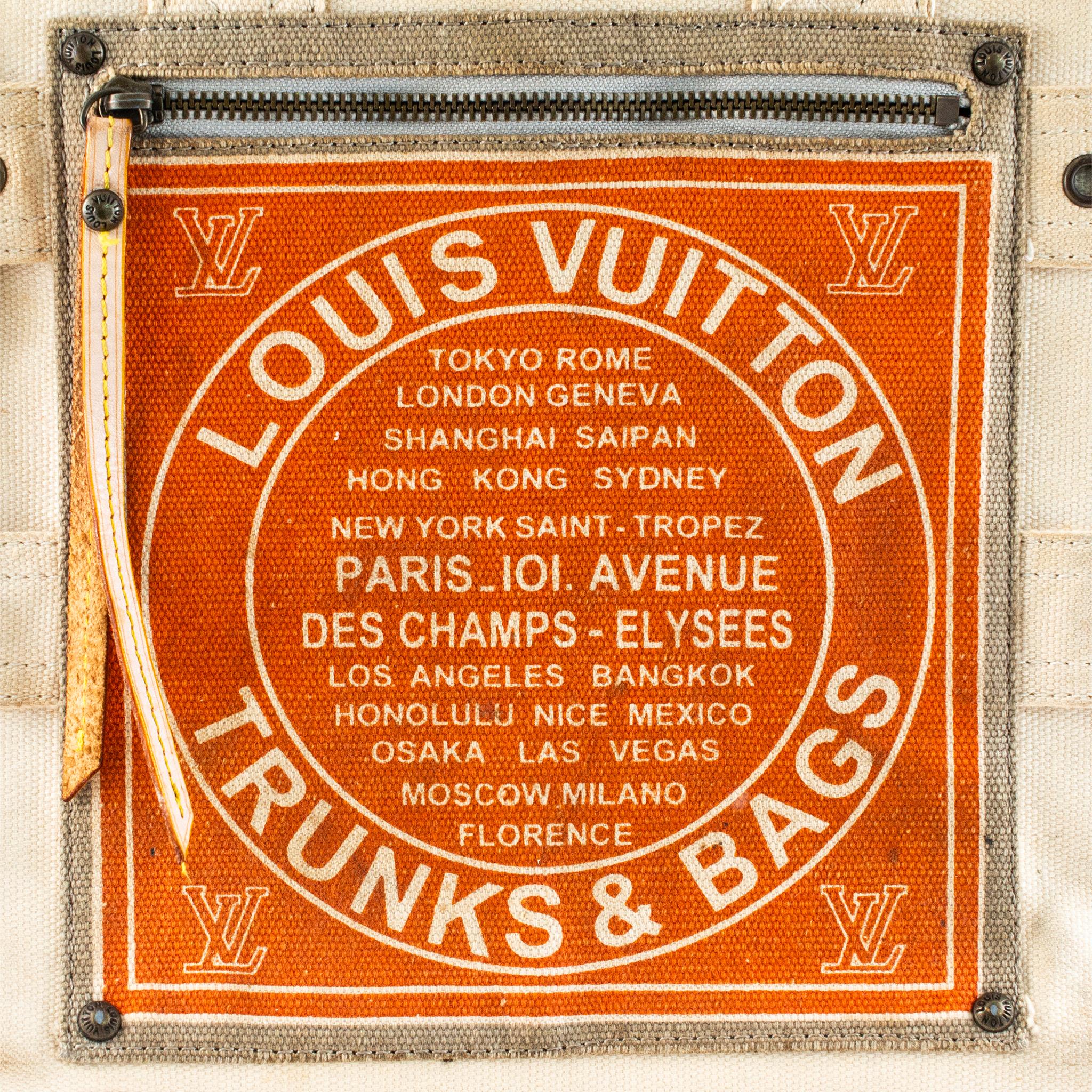 Vintage Louis Vuitton Limited Edition Toile Globe Shopper Tote Bag For Sale 2