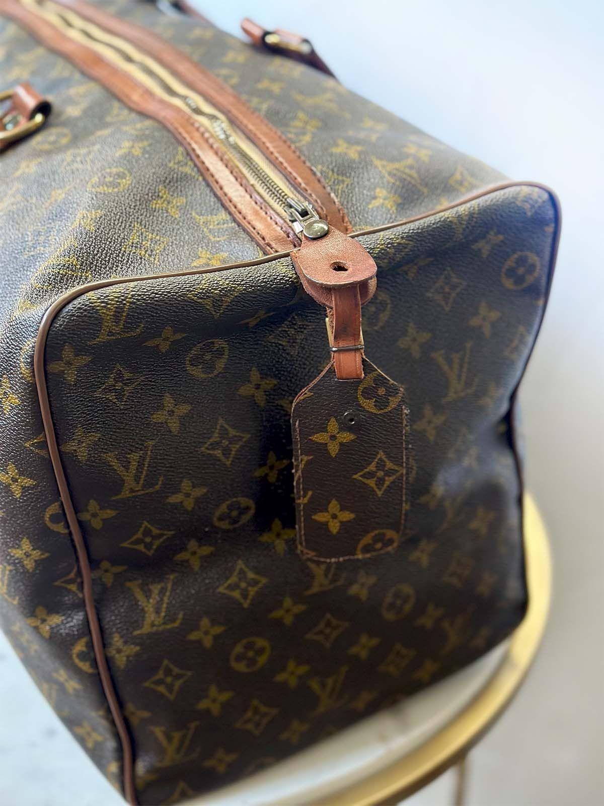 Vintage Louis Vuitton Luggage/Duffle Bag , c. 1980's In Good Condition For Sale In Los Angeles, CA