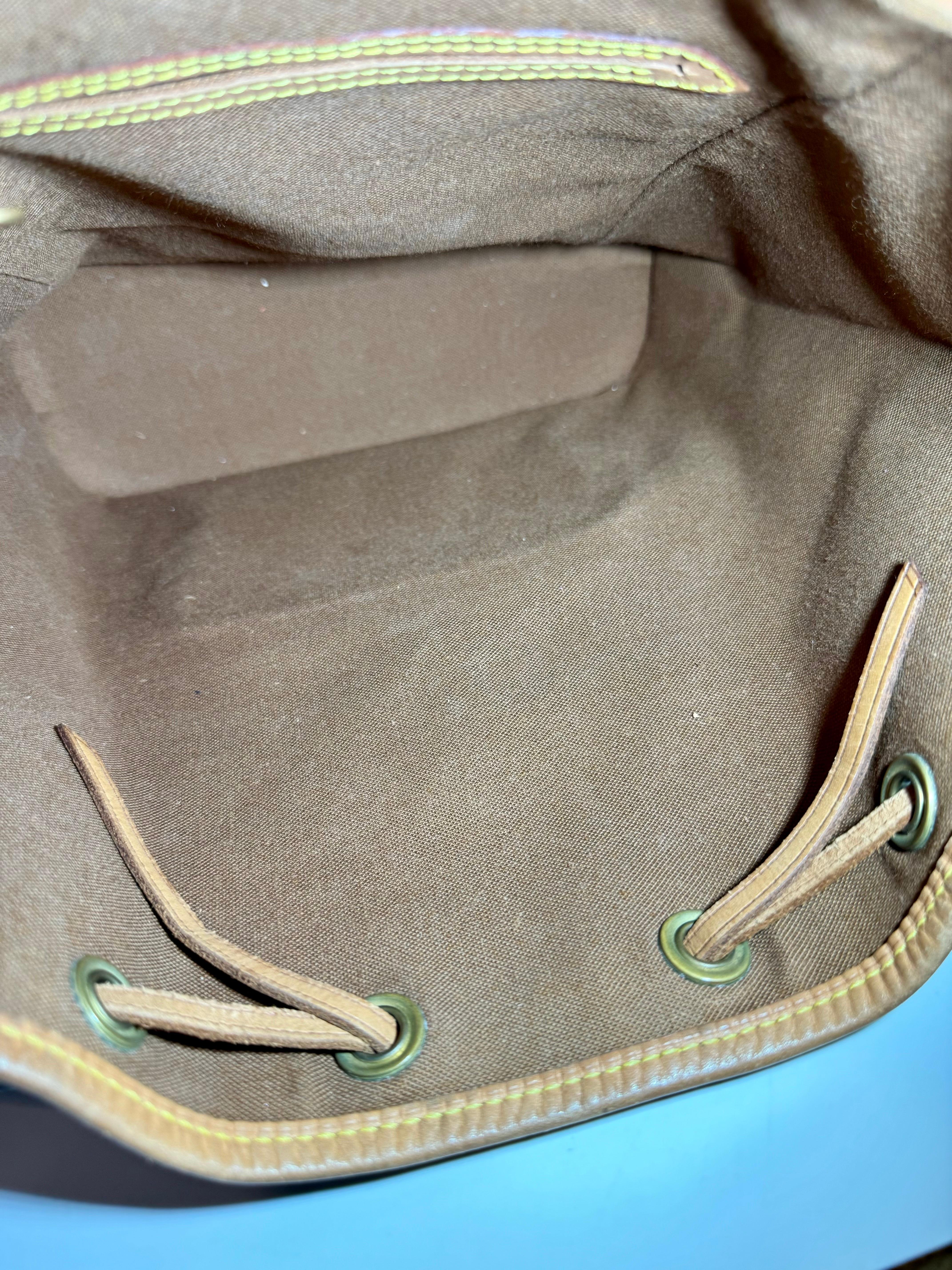 Vintage Louis Vuitton LV Monogram Montsouris MM Vintage Back Pack 6