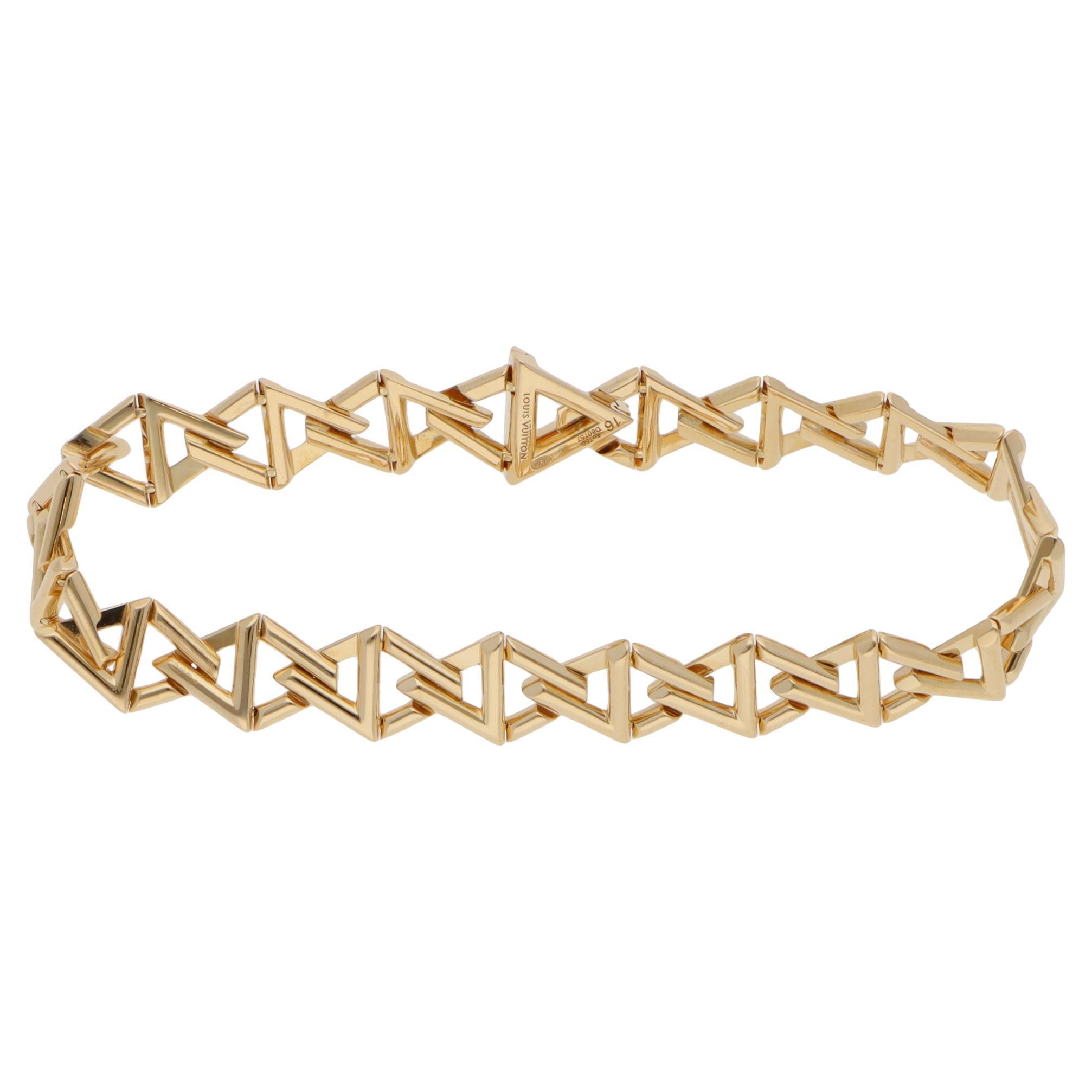 Pulsera grande vintage Louis Vuitton LV Volt Curb Chain en venta