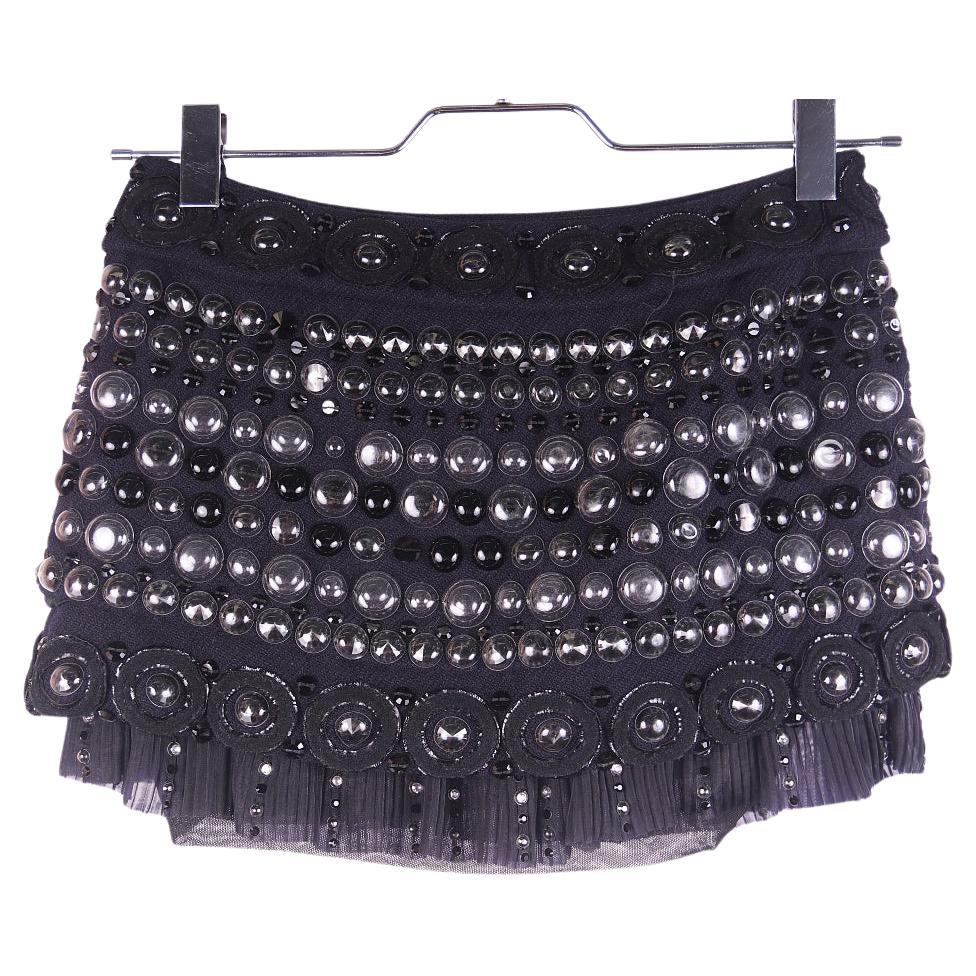 Vintage Louis Vuitton Mini Skirt – Wool 
Silk Blend, Size 36