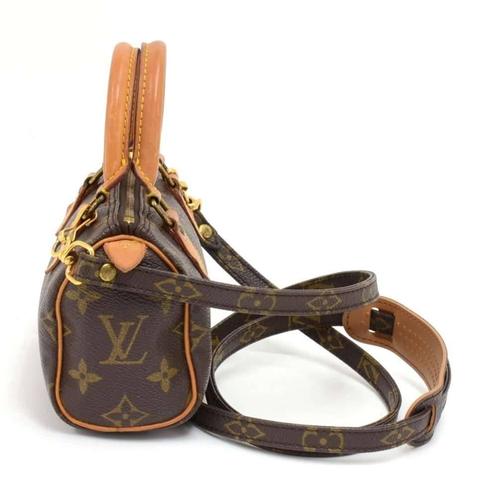 Brown Louis Vuitton Vintage Mini Speedy Sac HL Monogram Canvas Hand Bag and Strap