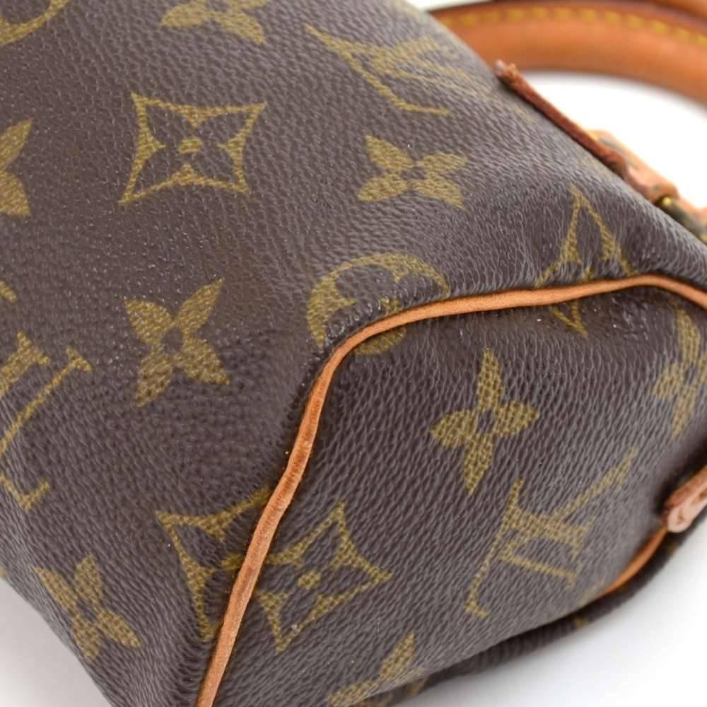 Louis Vuitton Vintage Mini Speedy Sac HL Monogram Canvas Hand Bag and Strap 2