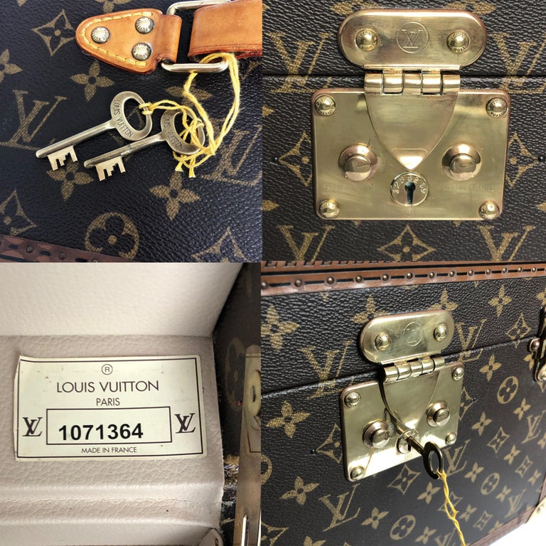 Louis Vuitton M21822 CASE WITH MIRROR Boite Train Vanity Trunk RETAIL $9,050