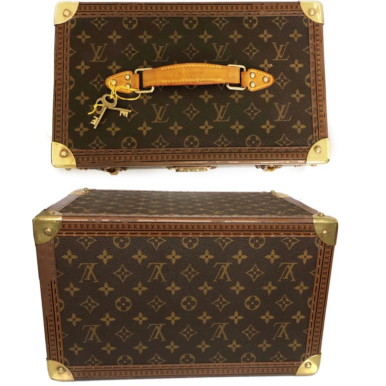 Louis Vuitton Boite Pharmacie Monogram Train Case Vanity Travel Bag Vintage  80s at 1stDibs