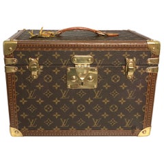 Retro Louis Vuitton Monogram Boite Pharmacie Train Case Vanity Travel Bag 