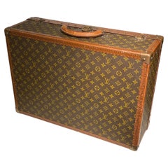 Vintage Louis Vuitton Monogram Canvas Alzer 60 Trunk / Suitcase