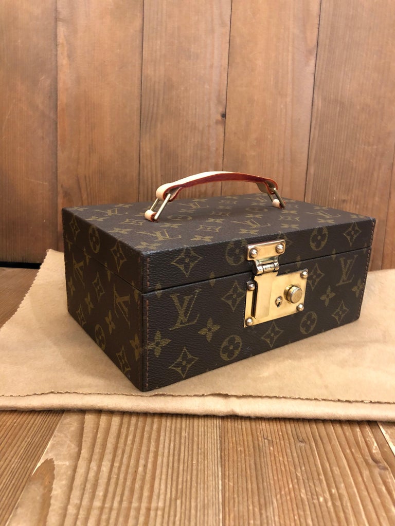 Louis Vuitton vintage jewellery box travel case in brown monogram canvas -  DOWNTOWN UPTOWN Genève