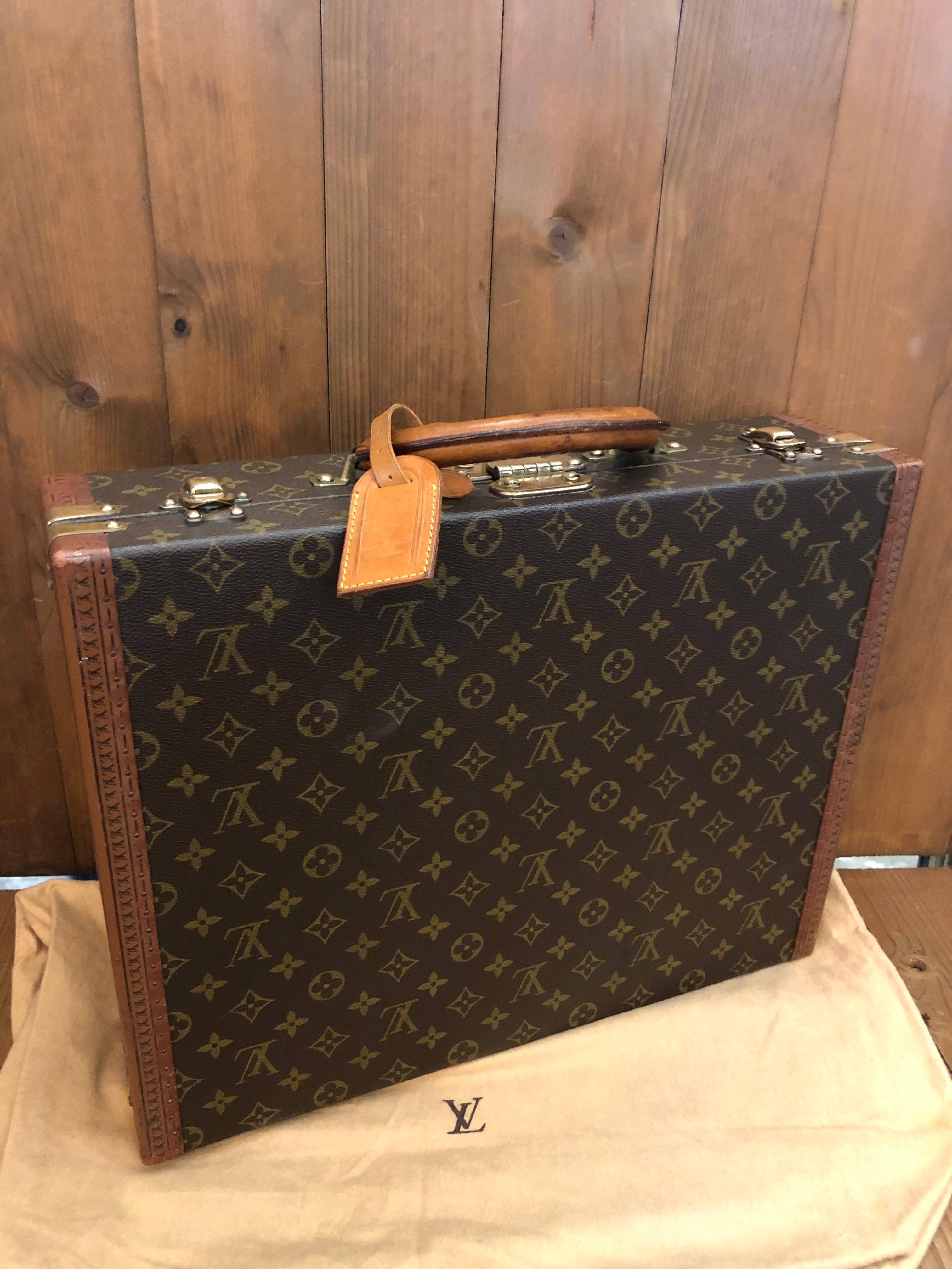 Vintage LOUIS VUITTON Monogramme Canvas Cotteville 45 Trunk Attaché Case Bon état à Bangkok, TH