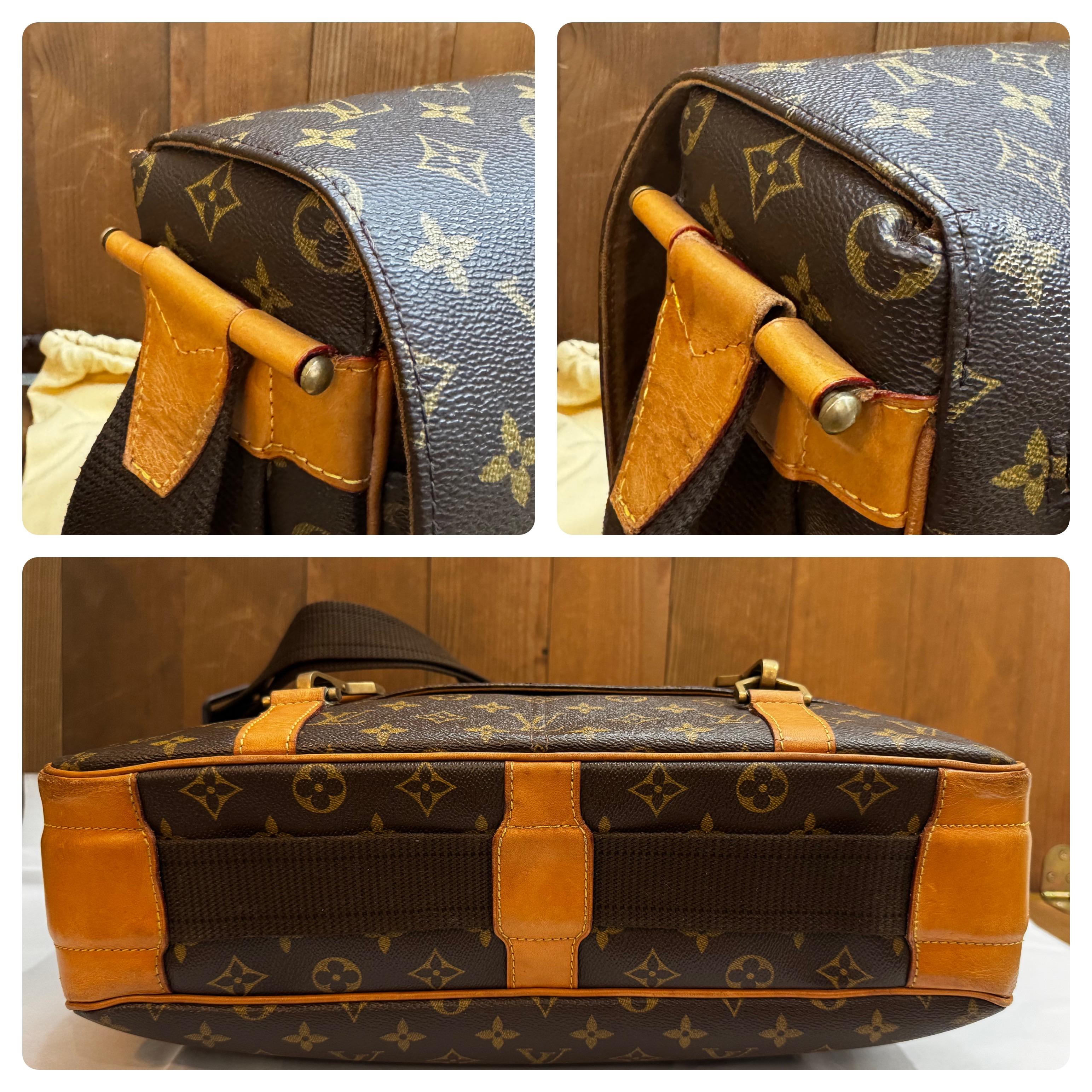 Women's or Men's Vintage LOUIS VUITTON Monogram Canvas Dersou Messenger Bag Brown Custom-Made