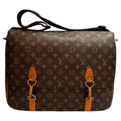 Vintage LOUIS VUITTON Monogram Canvas Dersou Messenger Bag Brown Custom-Made