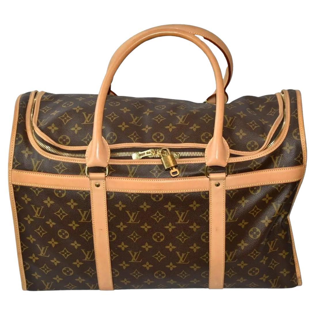 Vintage Louis Vuitton Monogram Dog Carrier Bag 40 Nice Condition
