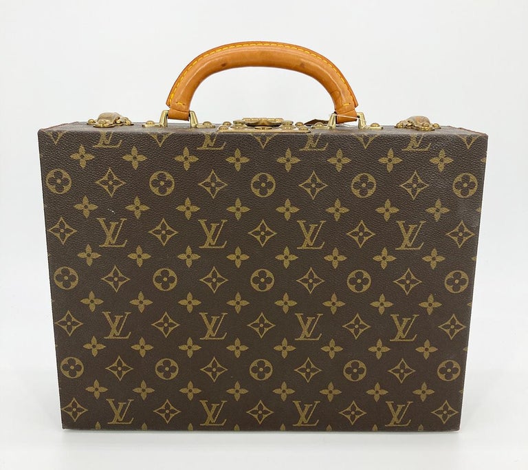 Vintage Louis Vuitton Monogram Jewelry Case c1970s For Sale