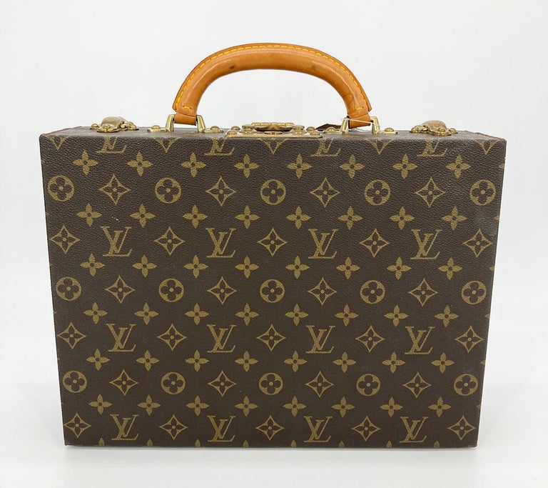 Authenticated Used Louis Vuitton Monogram Bowat Scott GI0414 Plexiglas  Leather White Jewelry Case Box LV 0071 LOUIS VUITTON 