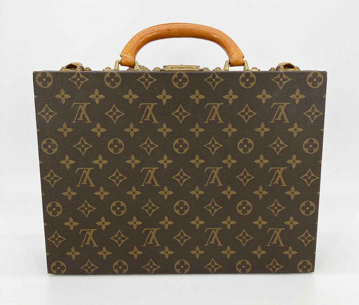 Noir Sac à bijoux vintage Louis Vuitton avec monogramme, années 1970 en vente