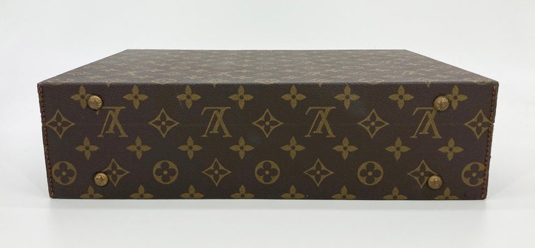 Vintage Louis Vuitton Monogram Jewelry Case c1970s For Sale at