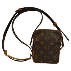 1990s Vintage LOUIS VUITTON Monogram Mini Danube Crossbody Bag Unisex