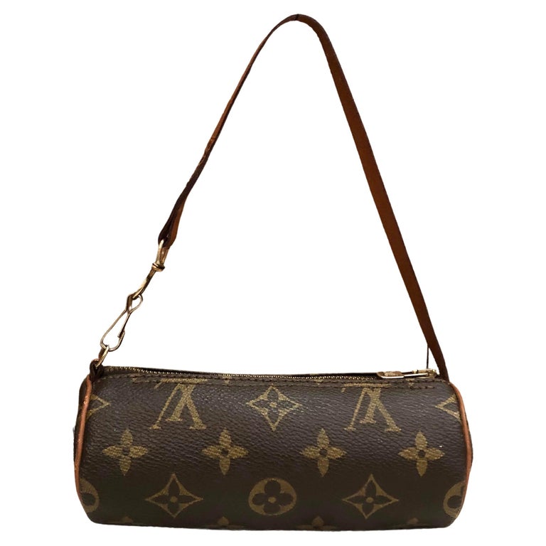 Louis Vuitton Monogram Mini Papillon Wristlet Bag Leather ref