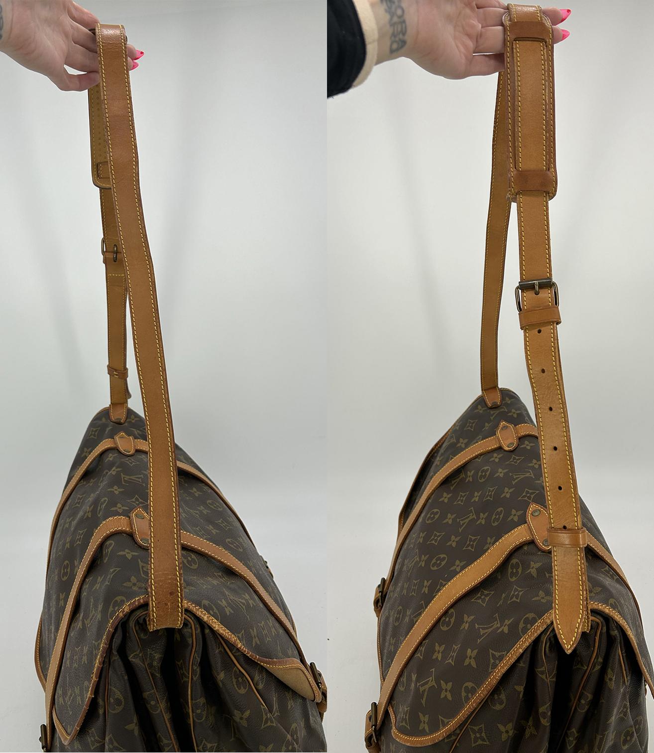 Vintage Louis Vuitton Monogram Samur 43 Messenger Shoulder Bag For Sale 14