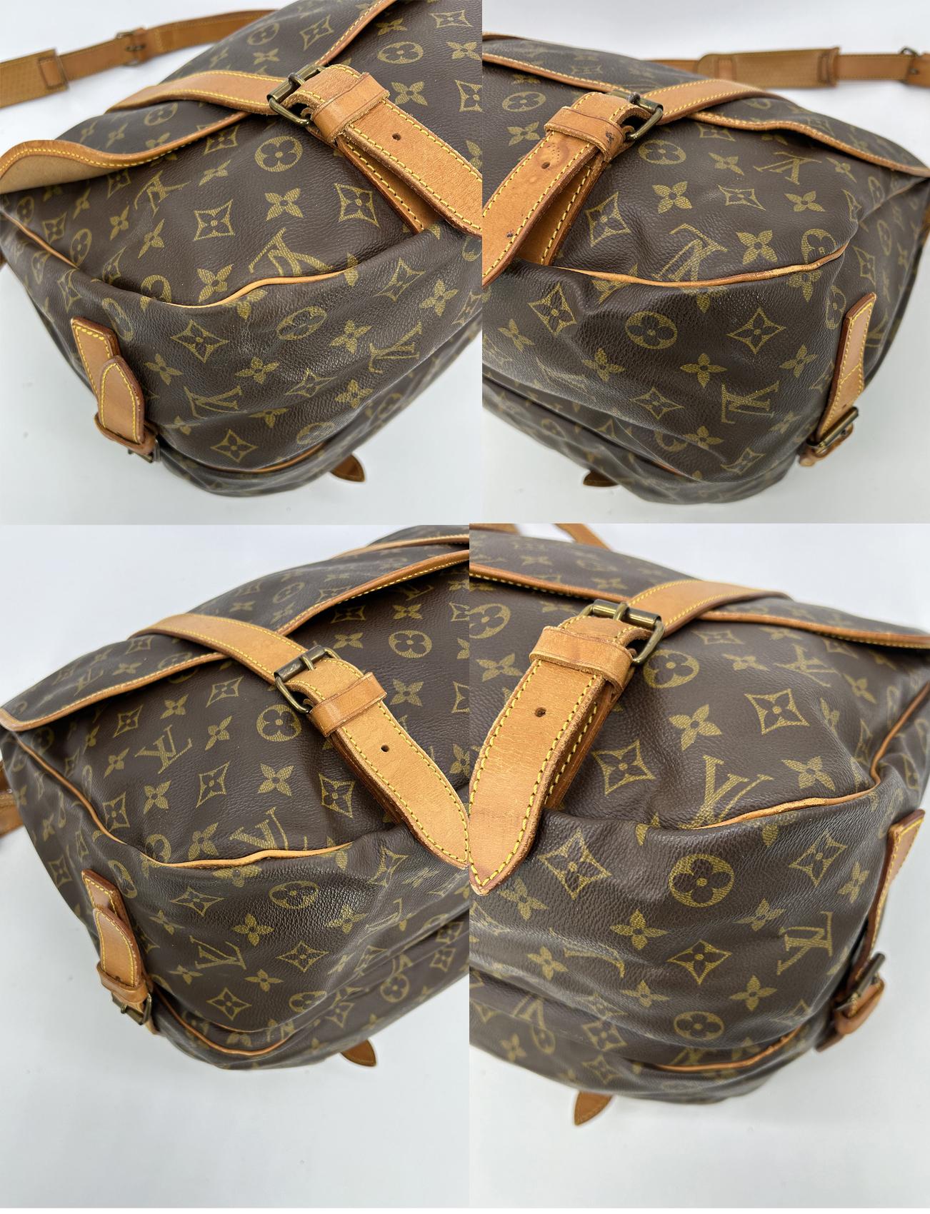 Vintage Louis Vuitton Monogram Samur 43 Messenger Shoulder Bag For Sale 16
