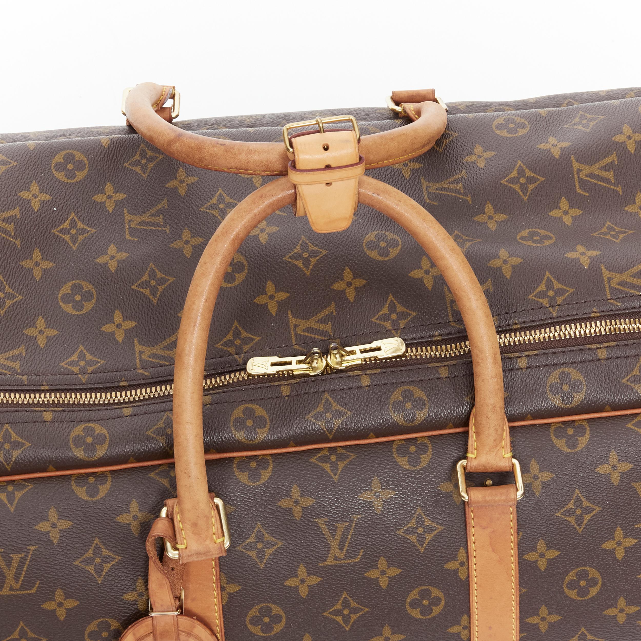 vintage LOUIS VUITTON Monogram Sirius 70 coated canvas LV rolled handle luggage In Fair Condition In Hong Kong, NT