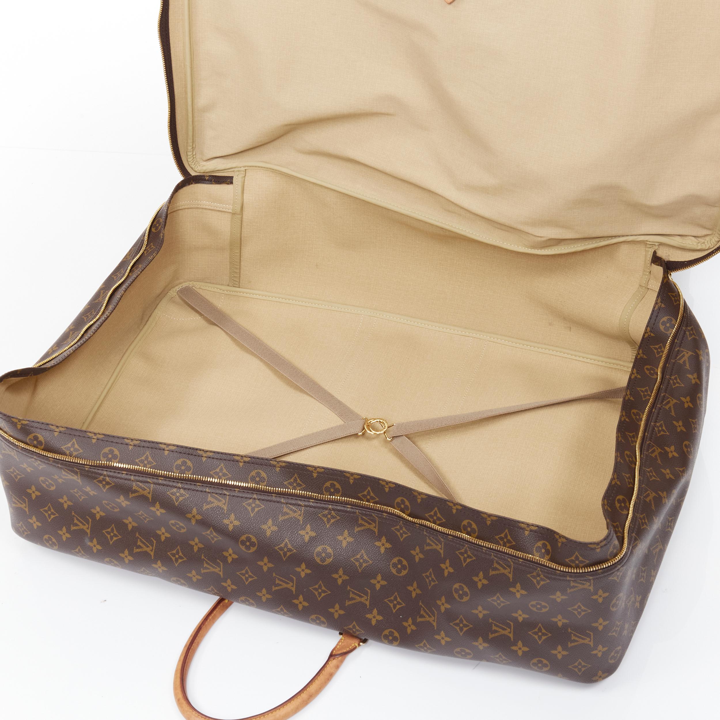 vintage LOUIS VUITTON Monogram Sirius 70 coated canvas LV rolled handle luggage 1