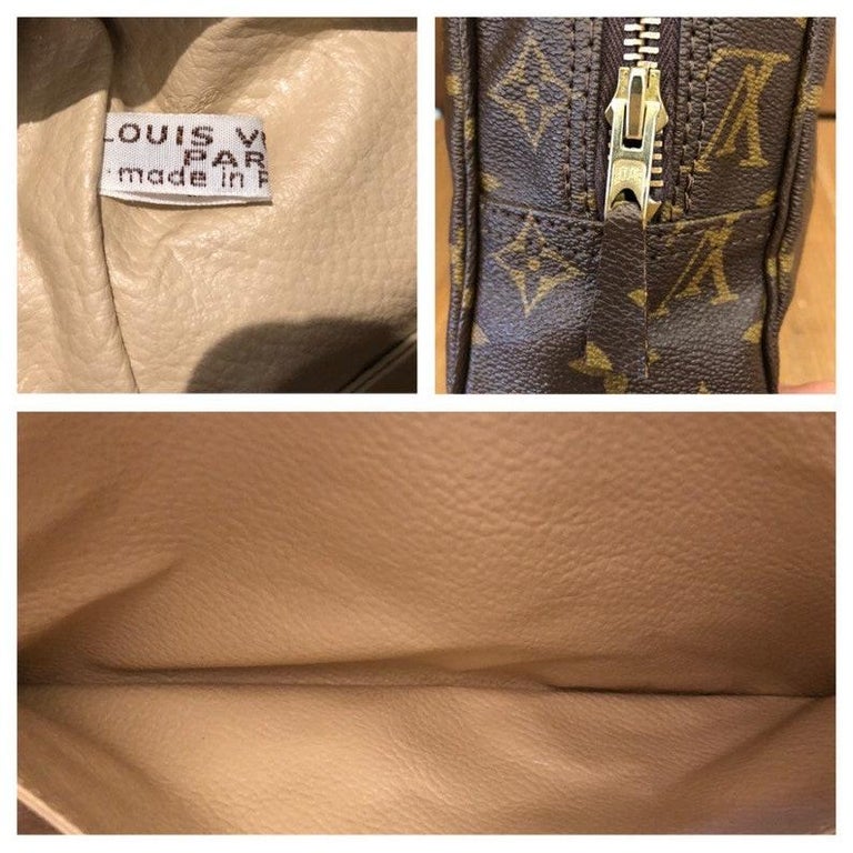 Louis Vuitton Vintage Monogram Cosmetic Trousse 28 Pochette Bag M47522  Brown Cloth ref.913316 - Joli Closet