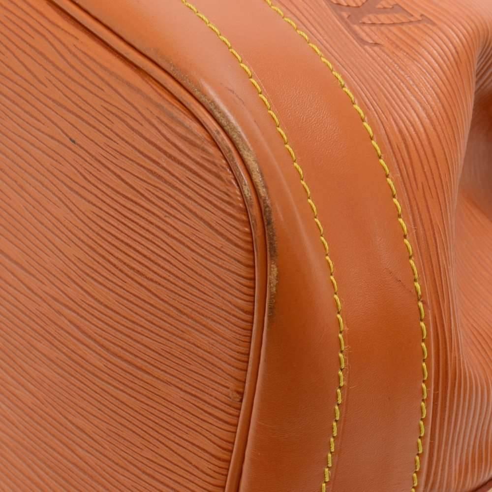 Vintage Louis Vuitton Noe Large Brown Cipango Gold Epi Leather Shoulder Bag 2