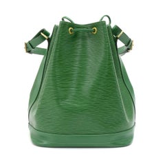 Louis Vuitton Vintage Noe Large Green Epi Leather Shoulder Bag