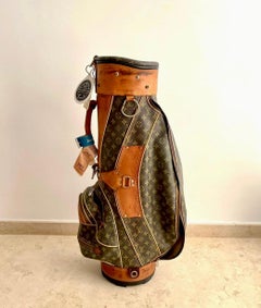 Vintage Louis Vuitton Cart Golf Bag w/ Rainhood & Strap Ships Free