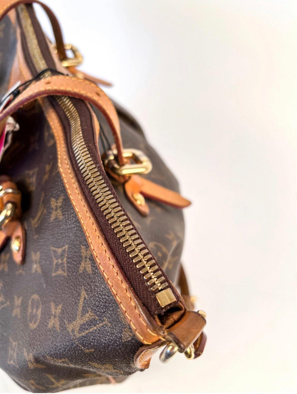 Vintage Louis Vuitton Palermo GM Tote Monogram Canvas Vachetta Leather 2008 For Sale 5